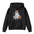 thumbnail image 4 of XXWXYD Pullover Sweatshirt Kids Halloween Graphic Print Long Sleeve Hooded Cute Casual Fall Fleece Striped Autumn Fashion for Little Boys Girls Oversized Crewneck, 4 of 4