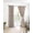 Brown, variant on Gray Flowers Blackout Curtains 96 Inches Long for Bedroom, Farmhouse Pastoral Vintage Plants Branches Thermal Insulated Room Darkening Black Out Window Curtain Panels Grommet Drapes for Living Room
