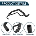 thumbnail image 4 of Manguera del radiador Unique Bargains, manguera de calefacción del radiador, manguera de salida del radiador para Peugeot 307 2004-2007 No.1351KR, tubo de refrigerante de goma negro 1 Pc, 4 of 6
