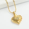 thumbnail image 4 of Personalize Heart Urn Necklace for  Human Ashes Stainless Steel Pet Memorial Cremation Jewelry  W/ Funnel Filler Memorial Jewelry Gifts for Men Women -A Piece of My Heart Lives in Heaven, 4 of 7