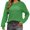 Green, variant on Yoodem Sweaters for Women Christmas Sweater Women's Solid Color Pullover Crew Neck Sweater Skeleton Round Neck Long Sleeve Stripe Knit Fashion Sweater Cropped Sweaters for Women Black L