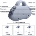 thumbnail image 3 of StarZe Electric Baby Swing, Portable Infant Bouncer Cradle with bluetooth Music and Remote Control，Gray., 3 of 5
