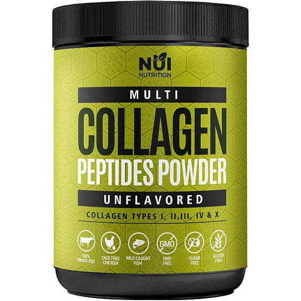 Nui Nutrition Multi Collagen Peptides Powder Unflavoured Keto Diet 30