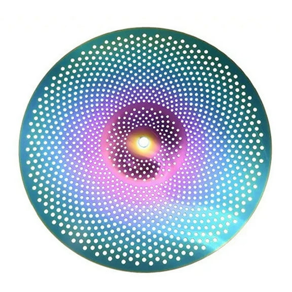 1pc Colorful Silent Cymbal Alloy Mute Cymbal Set 14 Inch Low Volume Cymbal Colorful Silent Cymbals Percussion Accessories