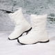 thumbnail image 3 of Zapatos de mujer zapatos de algodón, botas de exterior de tubo medio alto para nieve, esquí, zapatillas para correr, botas vaqueras, 3 of 8