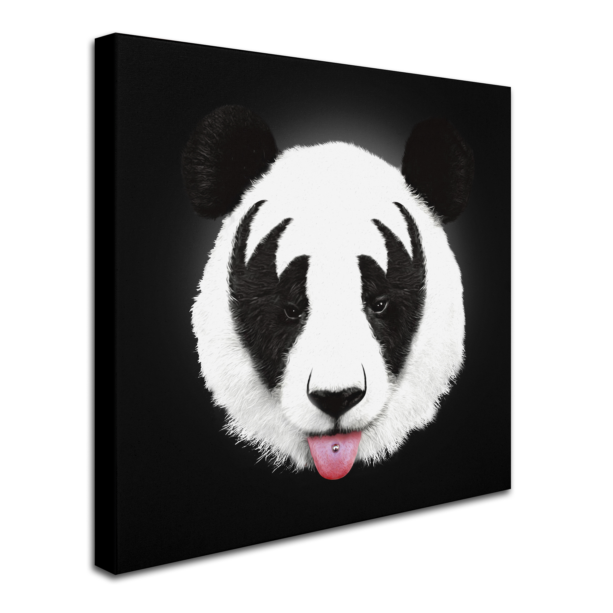 Trademark Fine Art 'Kiss Of A Panda' Canvas Art by Robert Farkas - image 3 of 4