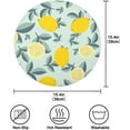 thumbnail image 4 of Coolnut Yellow Lemons Round Placemats Waterproof Non-Slip Washable Place Mats Polyester Table Mats Set of 4 Heat Resistant for Home Kitchen Holiday Party Home Decor Gifts, 4 of 7