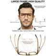 thumbnail image 5 of MARE AZZURO Oversized Reading Glasses 1.25 Men Big Square Readers for Large Head 1.0 1.25 1.5 1.75 2.0 2.25 2.5 2.75 3.0 3.5 4.0 5.0 6.0 (Tortoise, 125), Polycarbonate Lens, 5 of 6