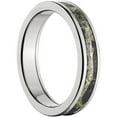 thumbnail image 3 of 4mm Half-Round Titanium Ring with a Mossy Oak Break Up Infinity Camo Inlay, 3 of 3