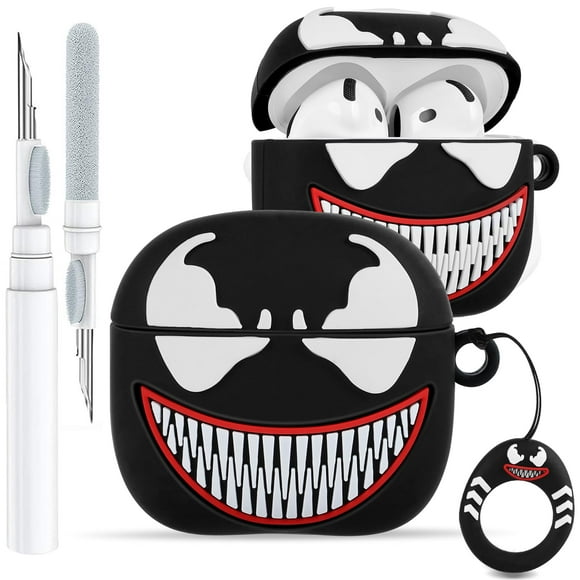 Funda de silicona para AirPods 4 con diseño de dibujos animados de Toyuma Cute Kawaii