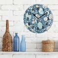thumbnail image 3 of Yayeee 10" Wall Clock Battery Operated Quartz Round Silent Non-Ticking Home Decor, Easter Eggs, 3 of 6