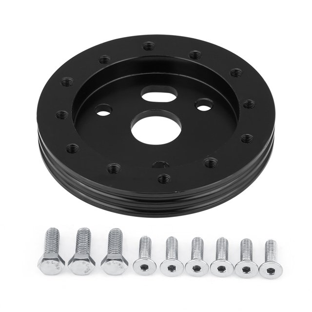 Steering Wheel Hub Adapter Boss Kit,Aluminum Black 0.5 Inch Steering Wheel Adapter Steering Wheel Boss Kit Innovative Solution