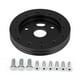 thumbnail image 1 of Aluminum Black 0.5 Inch 6 Hole Car Steering Wheel Hub Adapter Boss Kit, 1 of 5