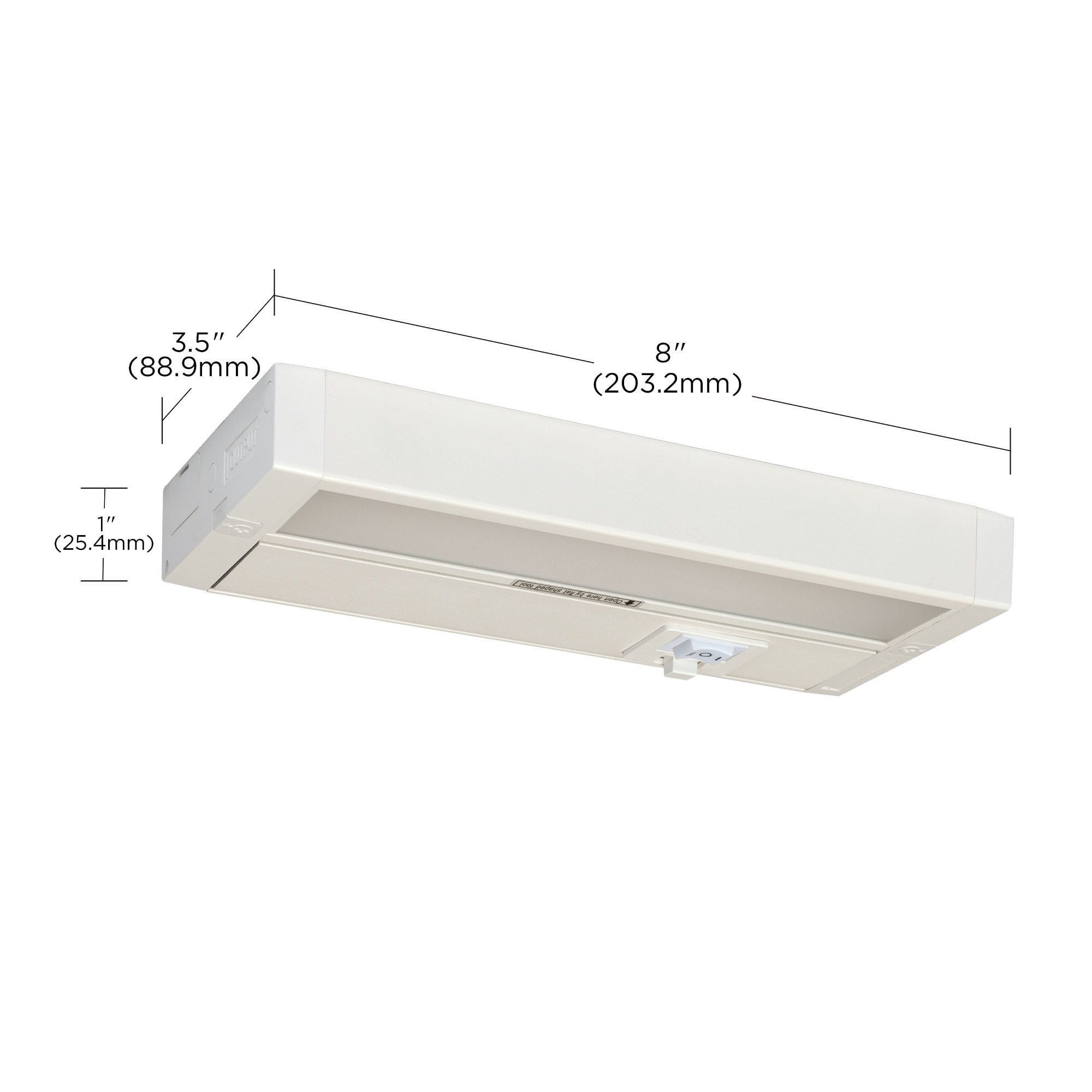 63/500-Nuvo Lighting-5W LED Under Cabinet Light In 1 Inches Tall and 3.5 Inches Wide