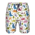 thumbnail image 3 of Fotbe Cute Dinosaur Trajes de Baño Estampados para Hombre, Shorts de Verano de Secado Rápido, Ropa de Playa, Bañadores-Small, 3 of 6