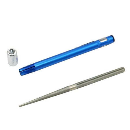 

CHOMOEN 2in1 Knife Sharpener Diamond Pen Shaped Sharpener Pocket Sharpening Rod for Fishing Hooks Serrations Gut Hook Kitchen