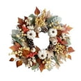 thumbnail image 2 of WIFKLSIIPG Fall Maple Leaf Wreath with Vine Thanksgiving for Autumn Party Home Door Wall, 2 of 8
