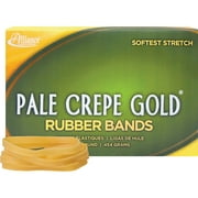 Alliance Rubber 20645 Pale Crepe Gold Rubber Bands Size #64, 1 lb Box Of Approx. 490 Bands (3 1/2" x 1/4", Golden Crepe)