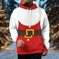 thumbnail image 2 of Men's Big & Tall Christmas Hoodie 3D Novelty Pullover Graphic Sweatshirt Long Sleeve Xmas Holiday Tops, 2 of 6