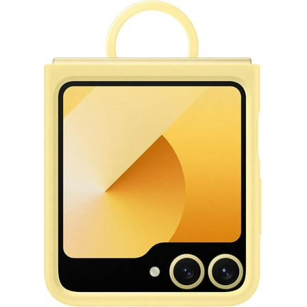 Samsung Galaxy Z Flip 6 Silicone Case with Ring Yellow - EF-PF741TYEGWW