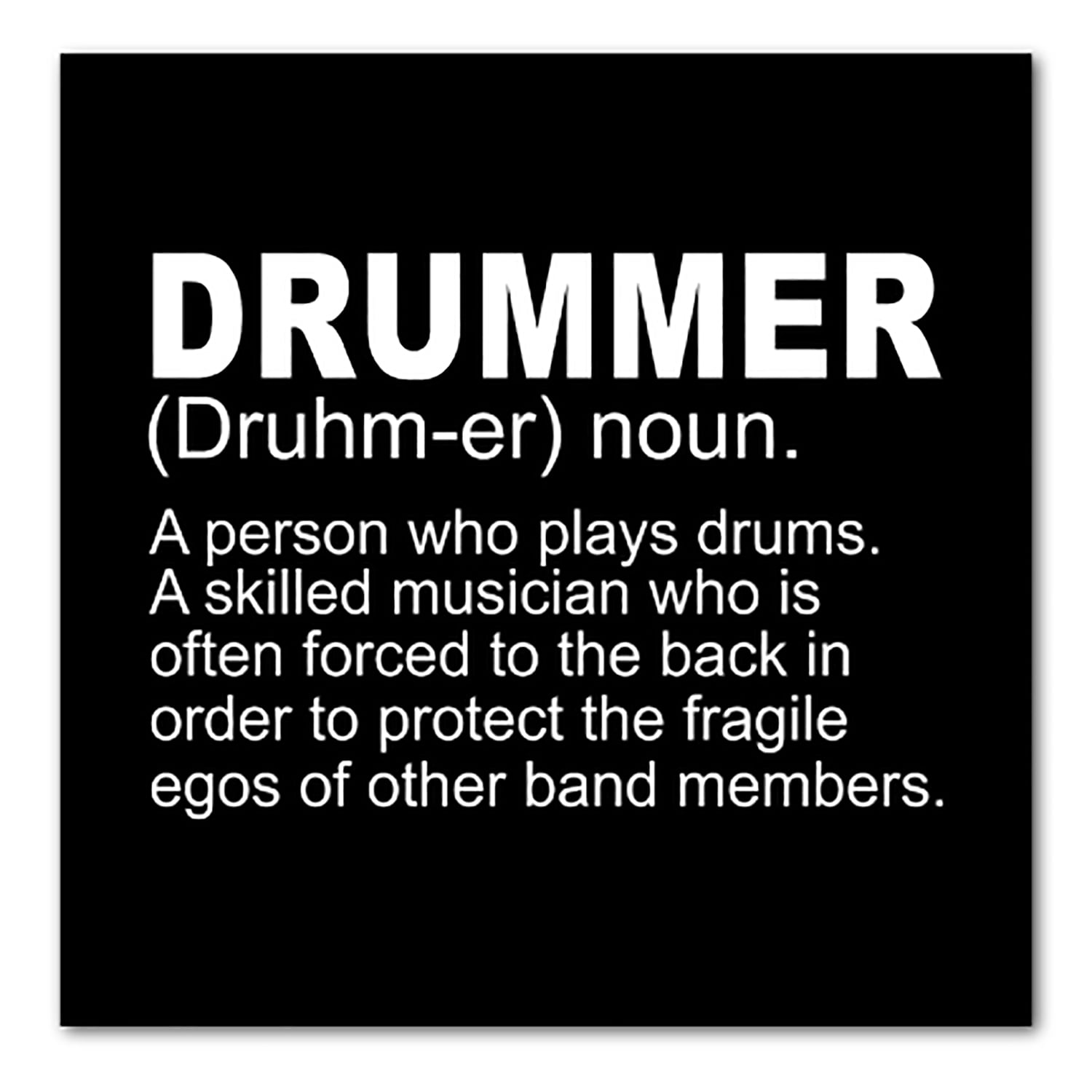 DistinctInk Custom Bumper Sticker 10" x 10" Decorative Decal Black