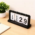 thumbnail image 5 of Dianli Gifts Desk Calendar Wooden Perpetual Flip Calendar Vintage Desktop Flip Blocks Calendar Wooden Block Calendar for Student Dorm Room Desk Home Office Living Room Bedroom Decor, 5 of 8