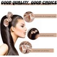 thumbnail image 2 of Rizadores de pelo sin calor, diadema de seda para cabello largo, set de rizado sin calor para usar durante la noche, color rosa champán., 2 of 5