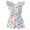 O-White1586, variant on CUZIBR Toddler Girls Casual Dress Farm Animal Horse Print Dresses Flutter Sleeve Clothes 2 7Y Birthday Dailywear For Child
