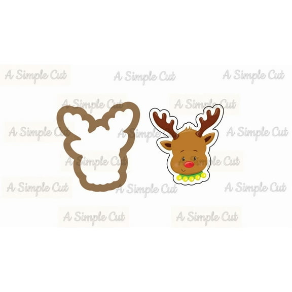 Reindeer Head Cookie Cutter