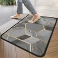 thumbnail image 4 of Gray Gold Hexagon Marble Pattern Door Rugs,Washable Non Slip Door Mats Indoor,Decorative Door Mats,Entry Mat Indoor for Entrance,Bedroom,Kitchen,Bathroom,30"x17", 4 of 6