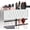 White.a, variant on Rustic Hair Dryer Holder Wall Mounted,Hair Styling Tools & Accessories Organizer,Bathroom Supplies & hot Tools vanities Organizer Caddy,for Storage Flat Iron,Blow Dryer,Curling Iron,Towel