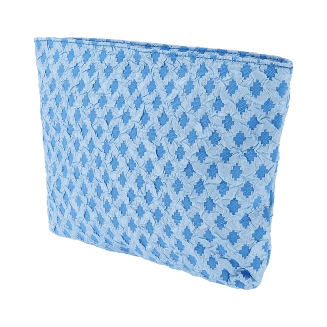 1 Pc Bolsa de Maquillaje de Viaje para Mujeres con Bordado para Actividades al Aire Libre Viaje de Negocios Lona Azul