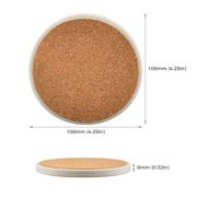 CALCA 144 Pack Sublimation Blank Ceramic Tiles Coasters for Drinks Absorbent with Cork Backing Pads Heat Transfer Cup Coasters for Home Decor 4.25In