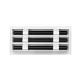thumbnail image 2 of BUILDMART - 12" Linear Slot Diffuser - (3 Slot) Triple Slot - White Decorative Aluminum Air Vent - Heating and Cooling Modern AC Vent Cover for Ceiling, Walls & Floors - Texas Buildmart, 2 of 7