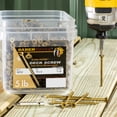 thumbnail image 3 of Saber Drive #10 x 4" Coated Exterior Star Drive Multi-Purpose Deck Screws, 5 LB, Approx. 240 Pieces, 3 of 6