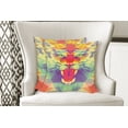 thumbnail image 4 of Ambesonne Colorful Throw Pillow Cover 2 Pack, King of Jungle Lion, 16", Multicolor, 4 of 6