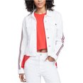 thumbnail image 1 of Rachel Roy - Chaqueta vaquera con dobladillo desgastado para mujer, blanco, XX-Large, 1 of 1