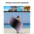 thumbnail image 5 of Purple Black Ombre Towel Set of 3, Soft Microfiber Bath Towels, Hand Towel, Washcloths, Modern Gradient Abstract Art Quick-Dry Absorbent Towels for Bathroom Kitchen Hotel Beach Gym Spa, 5 of 7
