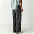 thumbnail image 2 of Men Big & Tall Microfiber Pleated Dress Slacks Light Comfort Fabric S-XL, 2 of 8