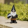 thumbnail image 3 of Evergreen 10"H Motorcycle Gnome- Fade and Weather Resistant Outdoor Decor for Homes, Yards and Gardens, 3 of 5