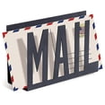 thumbnail image 2 of 006-1 Desktop Mail Organizer Letters Design Metal Sorter File Holder For Home Office -, 2 of 4