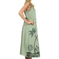 thumbnail image 4 of Sakkas Bali Palm Tank Dress - Sage Green - One Size, 4 of 4