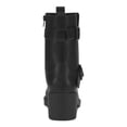 thumbnail image 2 of ALFANI Womens Black Buckle Accent Chantal Round Toe Block Heel Heeled Boots 6.5 M, 2 of 4