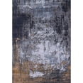 thumbnail image 1 of Ahgly Company Indoor Rectangle Mid-Century Modern Charcoal Blue Oriental Area Rugs, 2' x 4', 1 of 6