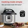 thumbnail image 5 of Pot Duo 7-in-1 Mini Electric Pressure Cooker, Slow Rice Cooker, Steamer, Sauté, Yogurt Maker, Warmer & Sterilizer, Includes Free App with over 1900 Recipes, Stainless Steel, 3 Quart, 5 of 8
