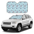 thumbnail image 2 of Fuzoiu Sailboats Anchors Print Car Windshield Sunshade,Foldable Reflective Sun Visor,Windshield Sun Shade,UV Rays Sun Visor Shade,Auto Front Sun Shield Shade-Small, 2 of 8