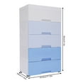 thumbnail image 2 of Plastic Drawers Dresser Storage Cabinet, 5 Drawer Stackable Vertical Clothes Storage Tower, Bedroom Tall Small Chest Closet, Organizer Unit for Hallway Entryway, Home Furniture, 2 of 32