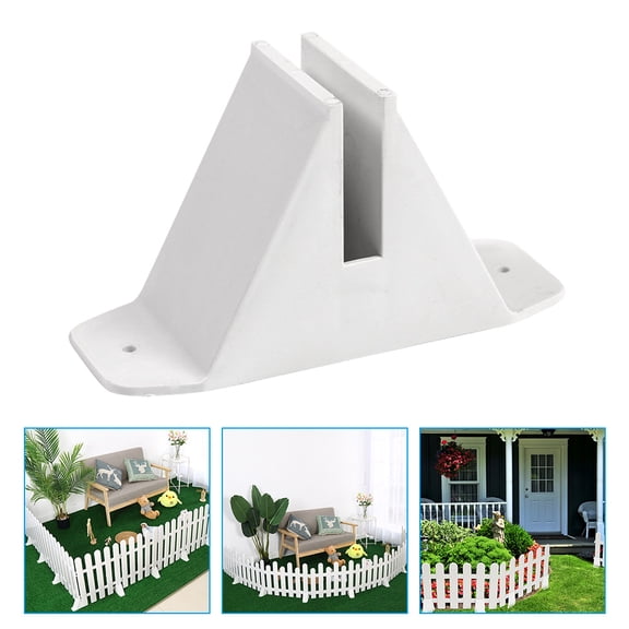4Pcs Fence Support Plastic Yard Fence Fixing Base Holder for Small Fence
