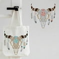 thumbnail image 4 of Cow Skull Stencils Template Plastic Feathered Bull Head Drawing Painting Stencils Animal Skull Pattern Stencils for Painting on Wood Floor Wall and Tile, 4 of 9