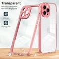thumbnail image 4 of iPhone 15 Pro Max Case 2023,Decase Clear Anti-Scratch Phone Cover With Camera Screen Protector Anti-Yellow Shockproof Transparent Slim Lightweight Case,for Apple iPhone 15 Pro Max 6.7 Inch - Pink, 4 of 6